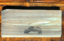 Load image into Gallery viewer, Bear Playing in the water artwork on authentic reclaimed wood here in the USA.