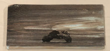 Load image into Gallery viewer, Bear Playing in the water artwork on authentic reclaimed wood here in the USA.