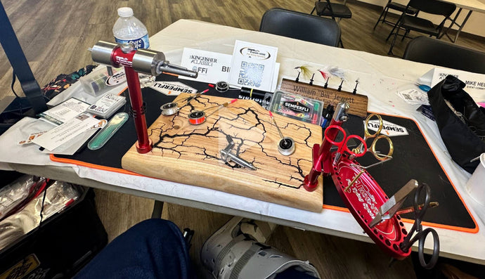 Custom Fly tying board with matching name plate!