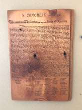 Load image into Gallery viewer, Declaration of Independence - Engraved on Reclaimed Shiplap
