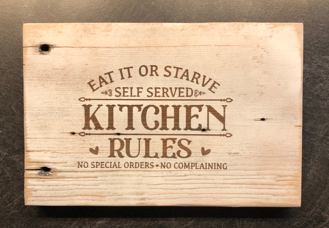 Eat it or starve