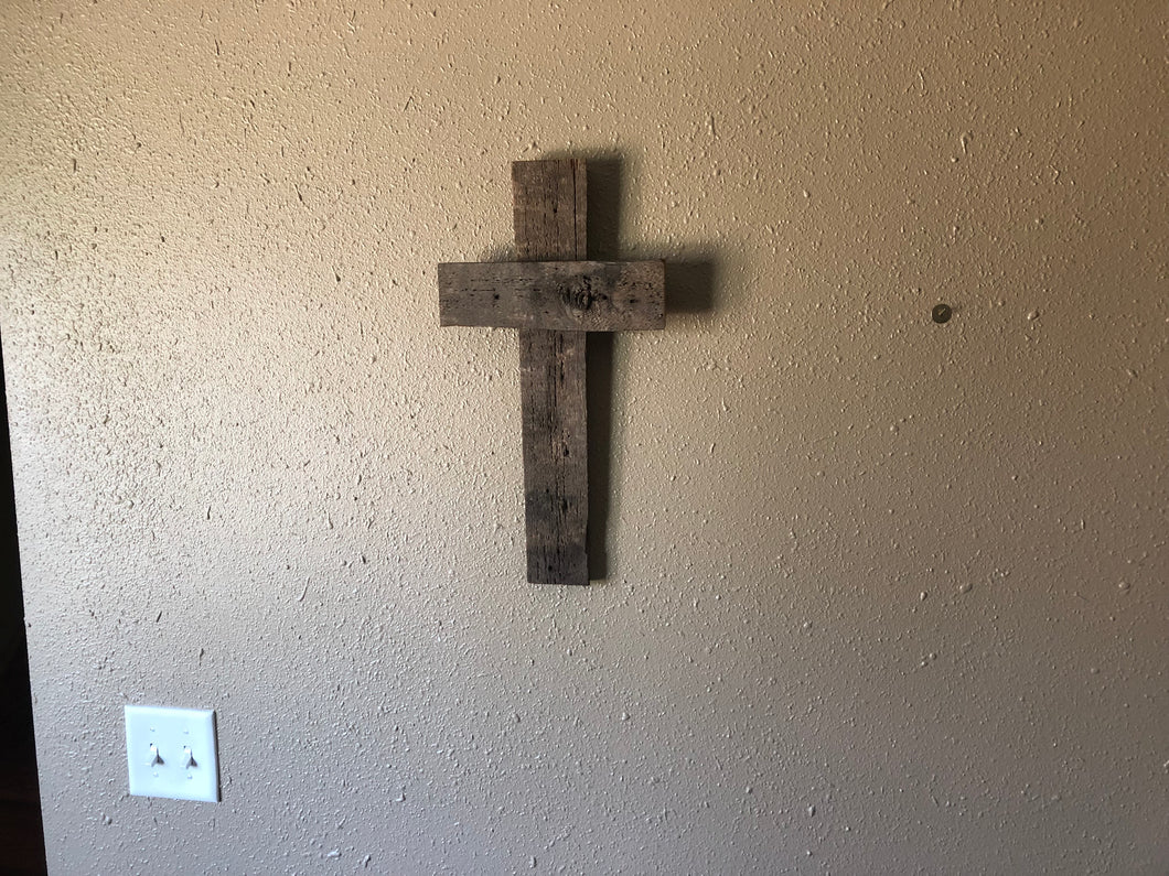 Cross made from Reclaimed Wood